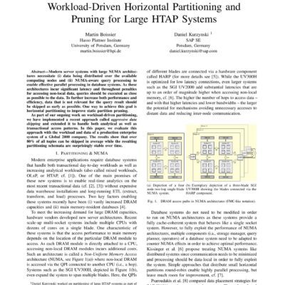 خرید و دانلود نسخه کامل کتاب Workload-Driven Horizontal Partitioning and Pruning for Large HTAP Systems [article]