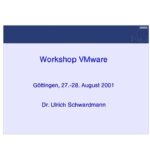 خرید و دانلود نسخه کامل کتاب Workshop VM-Ware (Göttingen, 27.-28. August 2001)