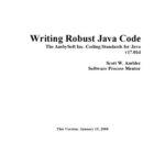 خرید و دانلود نسخه کامل کتاب Writing Robust Java Code : The AmbySoft Inc. Coding Standards for Java v17.01d