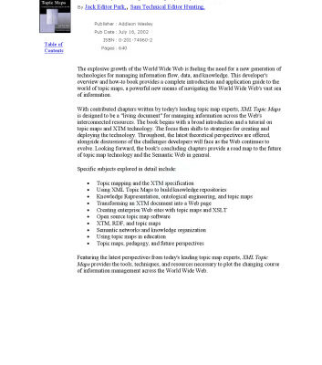 خرید و دانلود نسخه کامل کتاب XML Topic Maps: Creating and Using Topic Maps for the Web