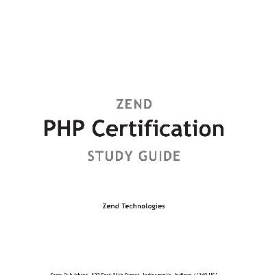 خرید و دانلود نسخه کامل کتاب Zend PHP Certification Study Guide