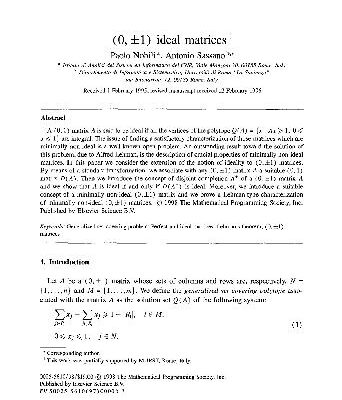 خرید و دانلود نسخه کامل کتاب (0, 1) ideal matrices