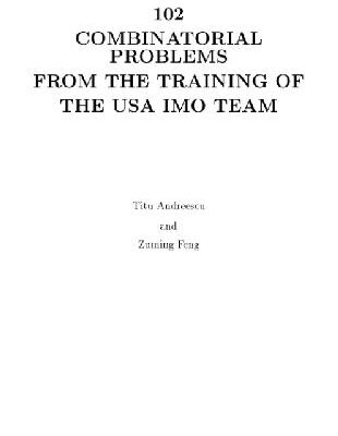 خرید و دانلود نسخه کامل کتاب 102 Combinatorial problems from the training of USA IMO team