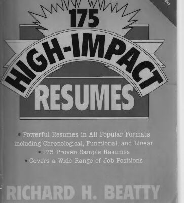 خرید و دانلود نسخه کامل کتاب 175 High impact resumes