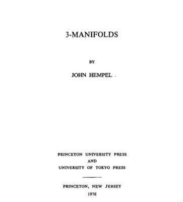 خرید و دانلود نسخه کامل کتاب 3-manifolds