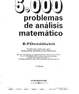 خرید و دانلود نسخه کامل کتاب 5000 Problemas de Analisis Matemático