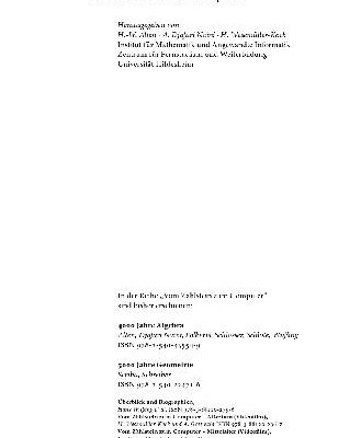 خرید و دانلود نسخه کامل کتاب 6000 Jahre Mathematik. Von den Anfaengen bis Leibnitz und Newton