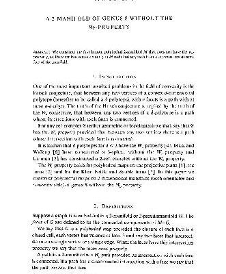 خرید و دانلود نسخه کامل کتاب A 2-manifold of genus 8 without the W v-property