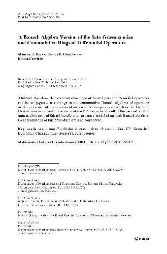 خرید و دانلود نسخه کامل کتاب A Banach Algebra Version of the Sato Grassmannian and Commutative Rings of Differential Operators_6896e97e25860.jpeg خرید و دانلود نسخه کامل کتاب A Banach Algebra Version of the Sato Grassmannian and Commutative Rings of Differential Operators