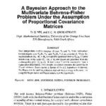 خرید و دانلود نسخه کامل کتاب A Bayesian Approach to the Multivariate Behrens-Fisher Problem Under the Assumption of Proportional Covariance Matrices