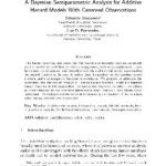 خرید و دانلود نسخه کامل کتاب A bayesian semiparametric analysis for additive Hazard models with censored observations