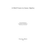 خرید و دانلود نسخه کامل کتاب A Brief Course in Linear Algebra