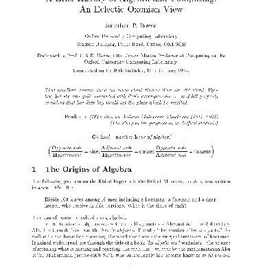 خرید و دانلود نسخه کامل کتاب A Brief History Of Algebra And Computing [jnl article]