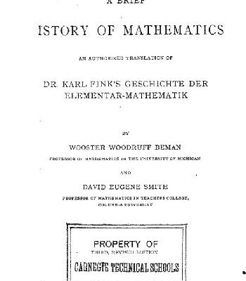 خرید و دانلود نسخه کامل کتاب A brief history of mathematics