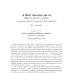 خرید و دانلود نسخه کامل کتاب A Brief Introduction to Algebraic Geometry