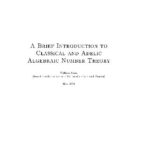 خرید و دانلود نسخه کامل کتاب A Brief Introduction to Classical and Adelic Algebraic Number Theory