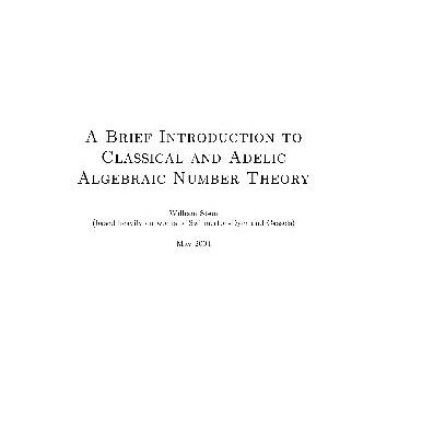 خرید و دانلود نسخه کامل کتاب A Brief Introduction to Classical and Adelic Algebraic Number Theory