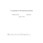 خرید و دانلود نسخه کامل کتاب A Compendium of NP Optimization Problems