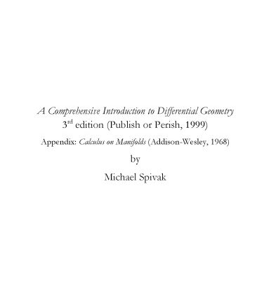 خرید و دانلود نسخه کامل کتاب A Comprehensive Introduction to Differential Geometry