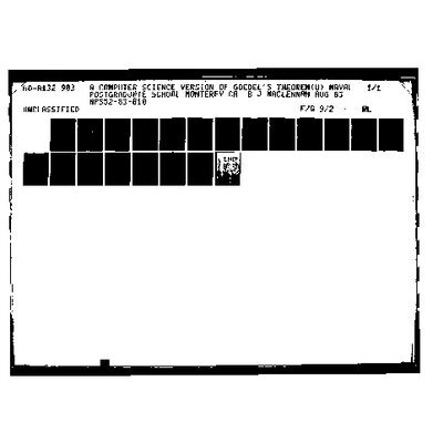 خرید و دانلود نسخه کامل کتاب A Computer Science Version of Gödel’s Theorem (Goedel’s Theorem)