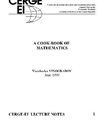 خرید و دانلود نسخه کامل کتاب A cookbook of mathematics