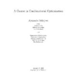 خرید و دانلود نسخه کامل کتاب A course in combinatorial optimization