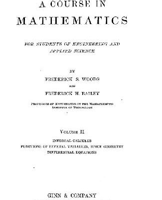 خرید و دانلود نسخه کامل کتاب A Course in Mathematics Volume II