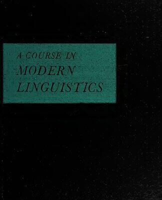 خرید و دانلود نسخه کامل کتاب A Course in Modern Linguistics