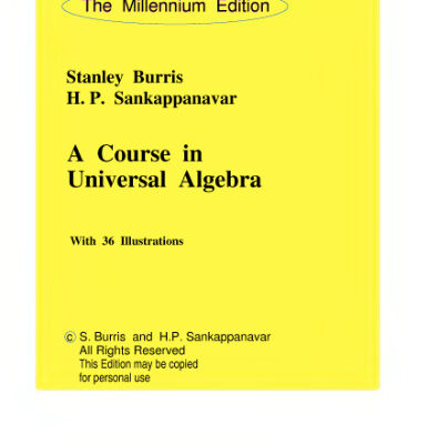 خرید و دانلود نسخه کامل کتاب A Course in Universal Algebra