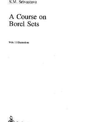 خرید و دانلود نسخه کامل کتاب A Course on Borel Sets