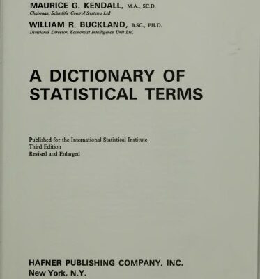 خرید و دانلود نسخه کامل کتاب A dictionary of statistical terms