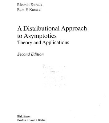 خرید و دانلود نسخه کامل کتاب A distributional approach to asymptotics theory and applications