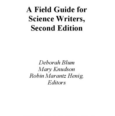 خرید و دانلود نسخه کامل کتاب A field guide for science writers