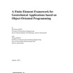 خرید و دانلود نسخه کامل کتاب A Finite Element Framework for Geotechnical Applications Based on Object-orientated Programming
