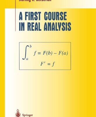 خرید و دانلود نسخه کامل کتاب A First Course in Real Analysis