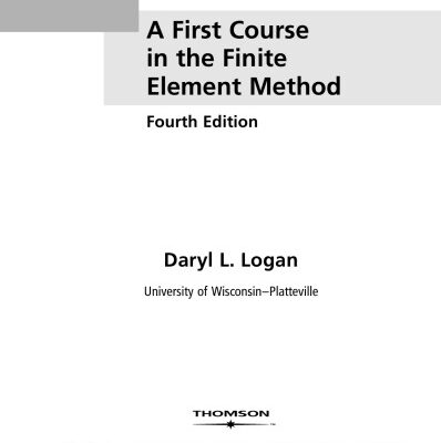 خرید و دانلود نسخه کامل کتاب A First Course in the Finite Element Method
