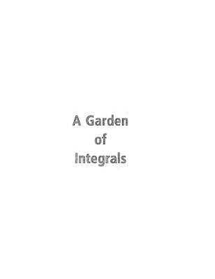 خرید و دانلود نسخه کامل کتاب A garden of integrals