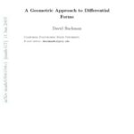 خرید و دانلود نسخه کامل کتاب A geometric approach to differential forms