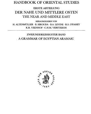 خرید و دانلود نسخه کامل کتاب A Grammar of Egyptian Aramaic