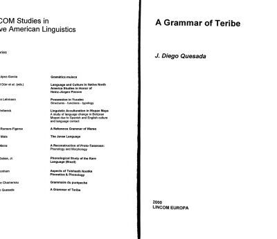 خرید و دانلود نسخه کامل کتاب A grammar of Teribe