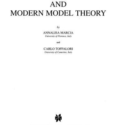 خرید و دانلود نسخه کامل کتاب A Guide to Classical and Modern Model Theory
