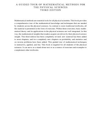 خرید و دانلود نسخه کامل کتاب A guided tour of mathematical methods for the physical sciences