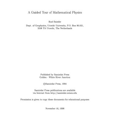 خرید و دانلود نسخه کامل کتاب A Guided Tour of Mathematical Methods: For the Physical Sciences