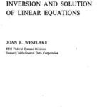 خرید و دانلود نسخه کامل کتاب A Handbook of numerical Matrix inversion and Solution of linear equations