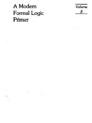 خرید و دانلود نسخه کامل کتاب A modern formal logic primer: predicate theory