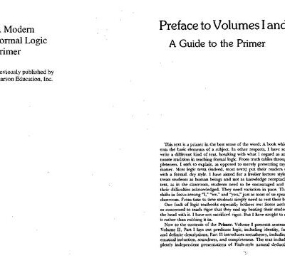 خرید و دانلود نسخه کامل کتاب A Modern Formal Logic Primer: Sentence Logic + Predicate Logic