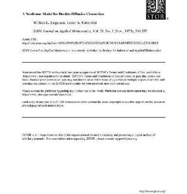 خرید و دانلود نسخه کامل کتاب A nonlinear model for double-diffusive convection