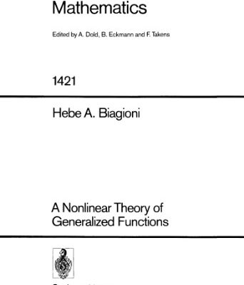 خرید و دانلود نسخه کامل کتاب A Nonlinear Theory of Generalized Functions