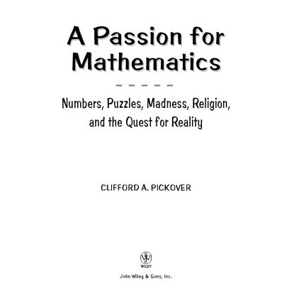 خرید و دانلود نسخه کامل کتاب A Passion for Mathematics