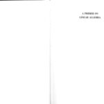 خرید و دانلود نسخه کامل کتاب A Primer on Linear Algebra